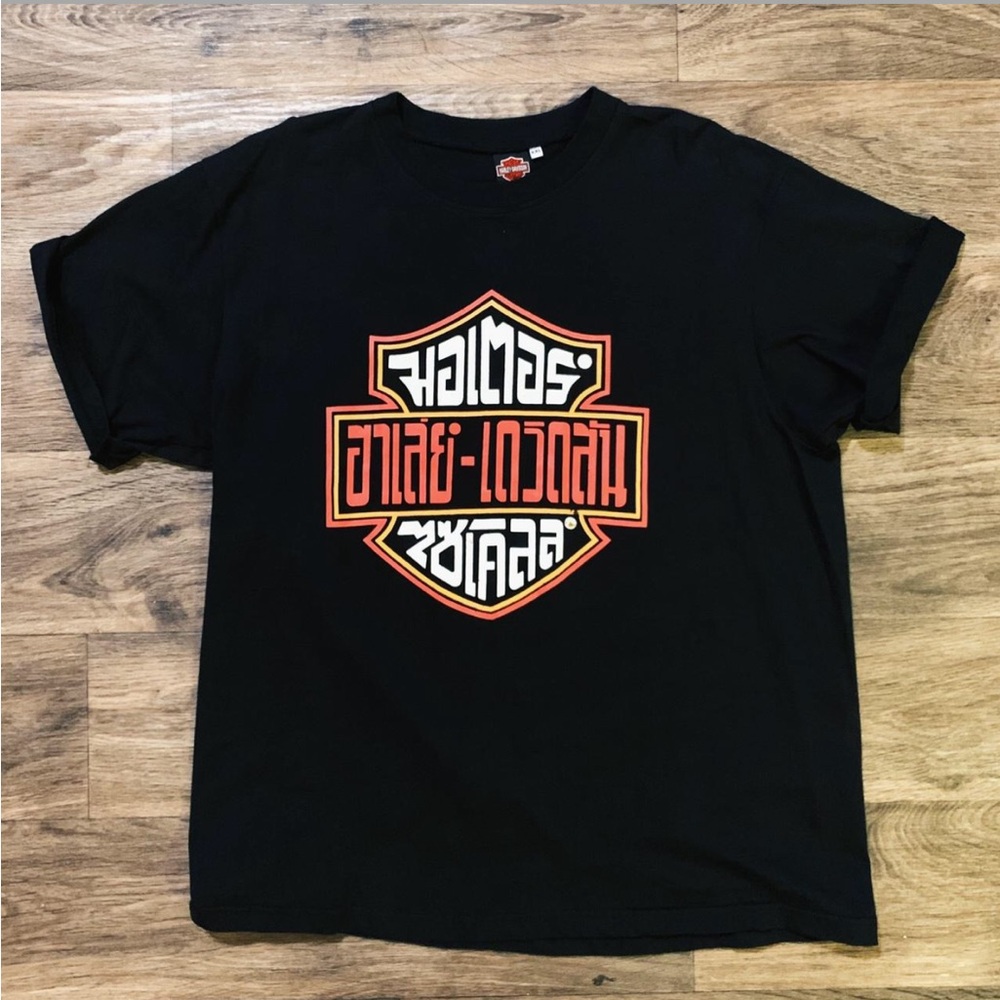 Harley Davidson Thai logo oversized tee